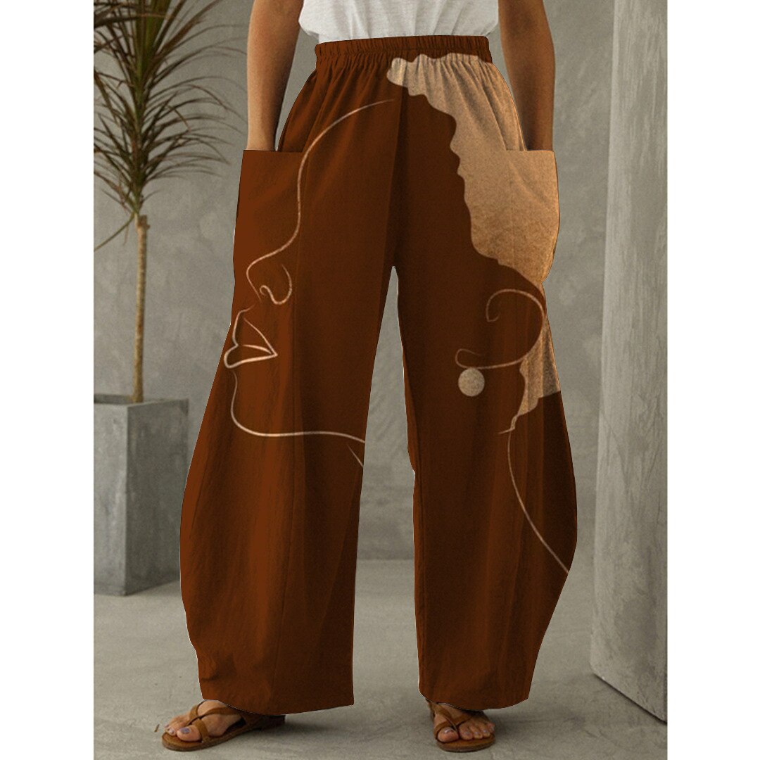 High-waist African Trousers