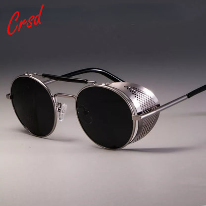 Retro Round Metal Sun Glasses