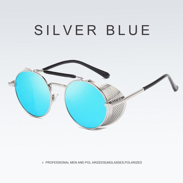 Retro Round Metal Sun Glasses