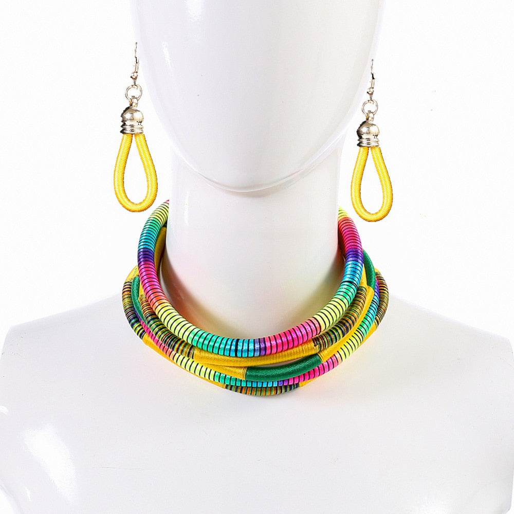 African Rope Bib Choker