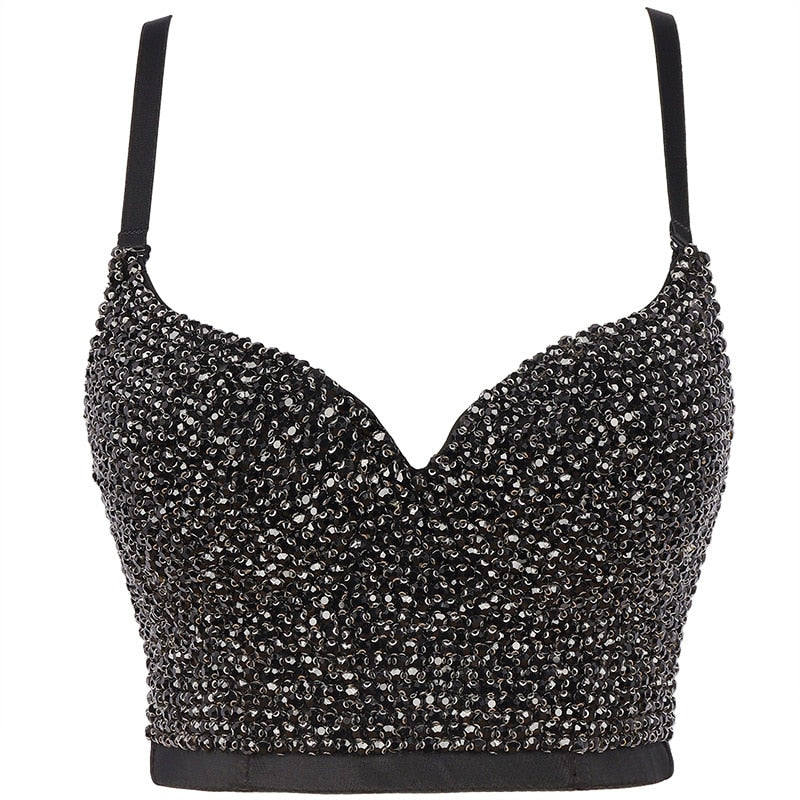 Hand-made Diamond Bralette Bustier