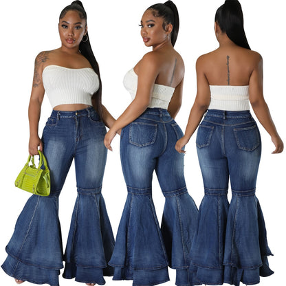 Vintage Flare High Waist Stretch Denim