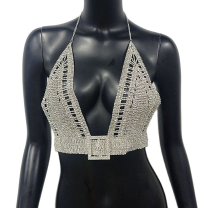 Rhinestone Corset Top