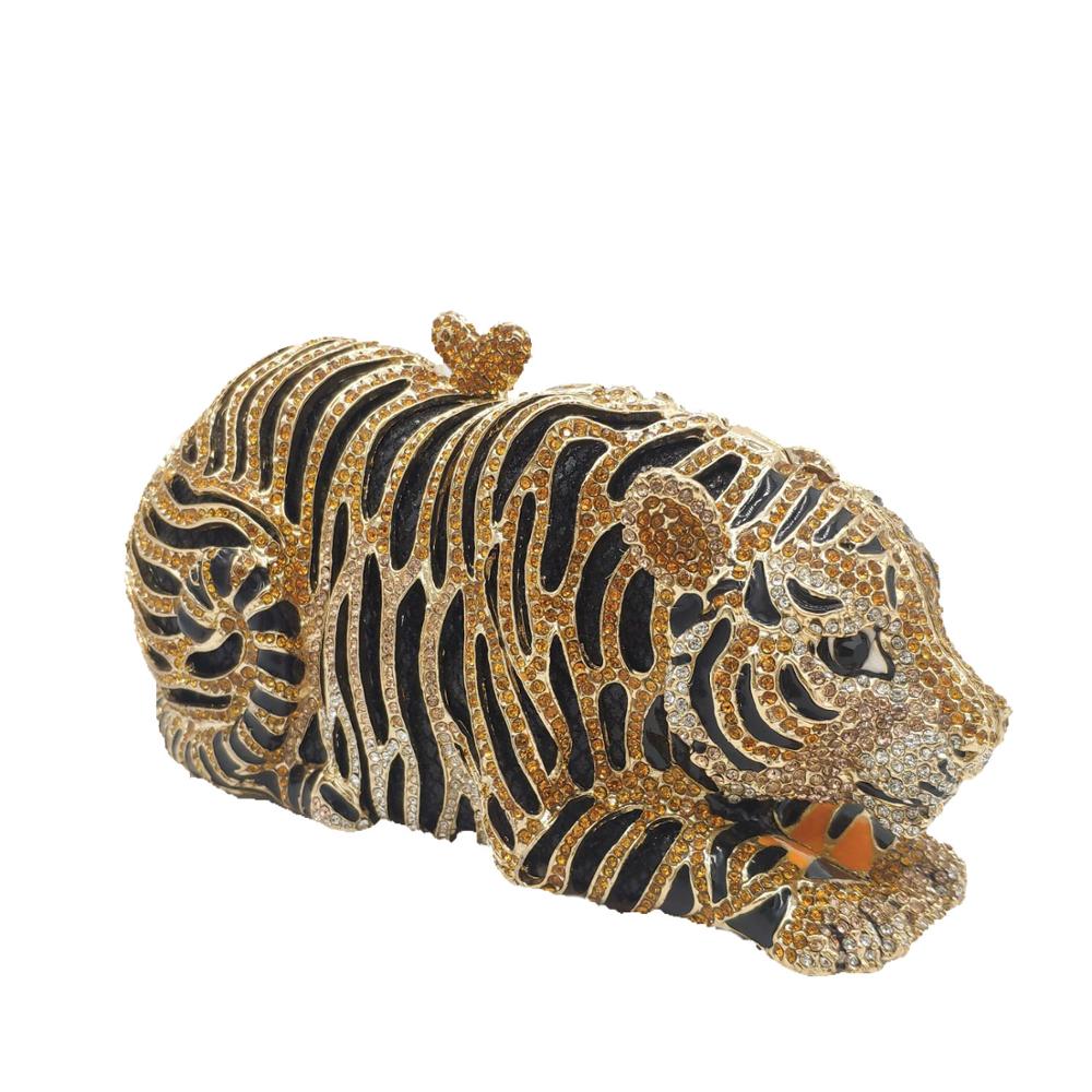 Gold Tiger Clutch