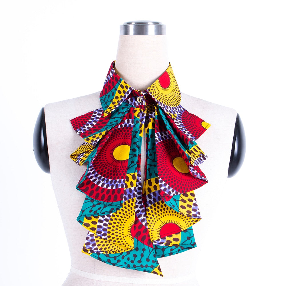 Ankara Print Faux Collar