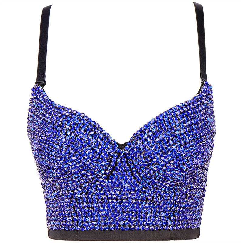 Hand-made Diamond Bralette Bustier