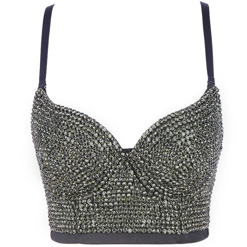 Hand-made Diamond Bralette Bustier