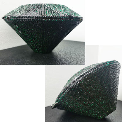 Diamond Shaped Crystal Clutch