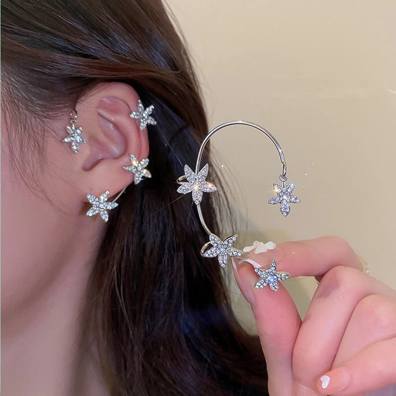 Crystal Color Butterfly Earrings for Women