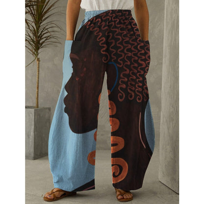 High-waist African Trousers