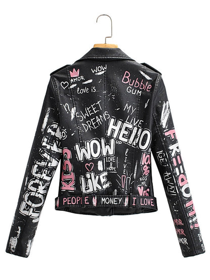 Graffiti Biker Jacket