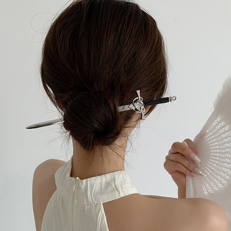 Women DIY Hairstyling Sword Hairpin