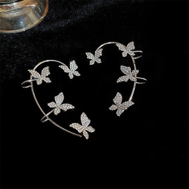 Crystal Color Butterfly Earrings for Women