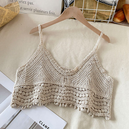 Cotton Crochet Crop Tops