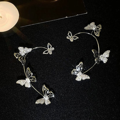 Crystal Color Butterfly Earrings for Women