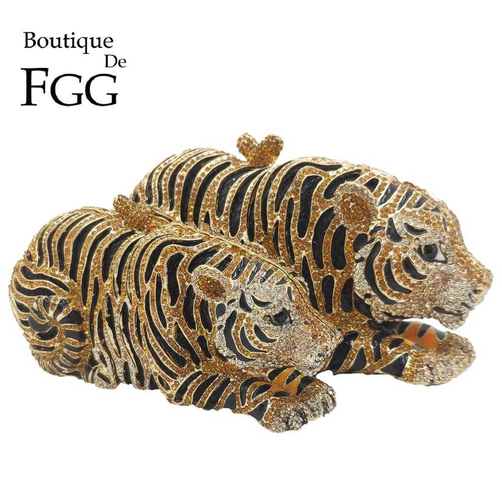 Gold Tiger Clutch