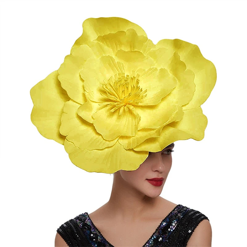 Large Flower Fascinator Hat