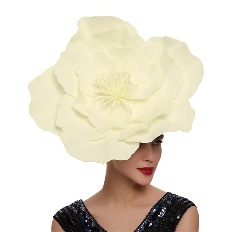 Large Flower Fascinator Hat