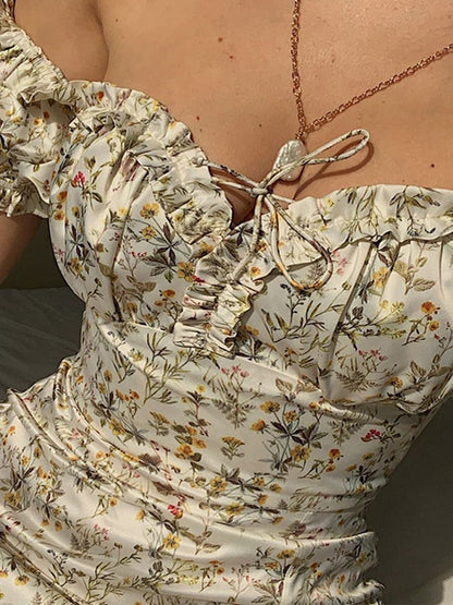 Floral Off Shoulder Dress